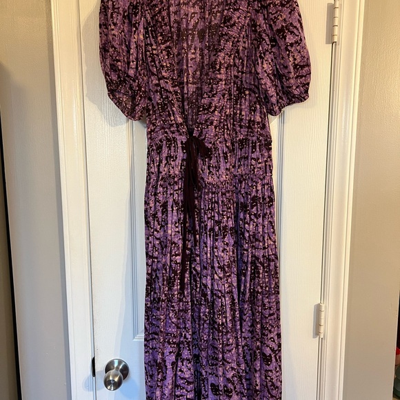 Ulla Johnson Kemala Boho Printed Wrap Midi Dress size 6 - Picture 4 of 11
